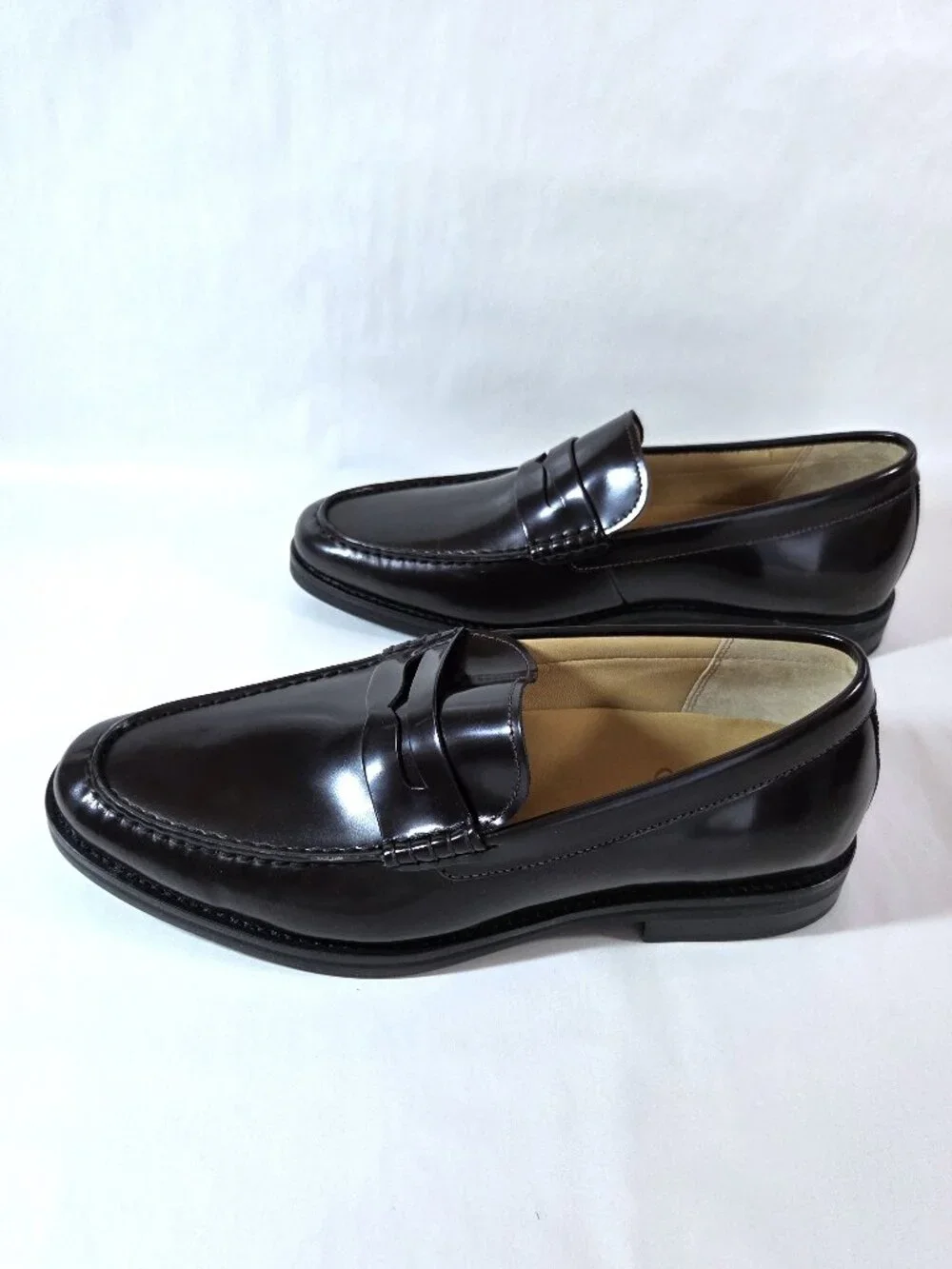 NWT Sperry Gold Exeter Burgundy Penny Loafers Size 11